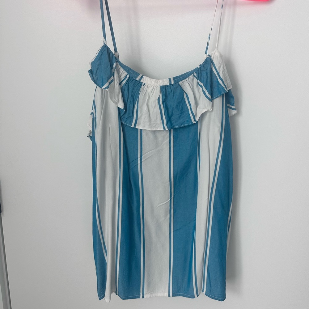 OLD NAVY Striped Ruffle Spaghetti Strap Cami